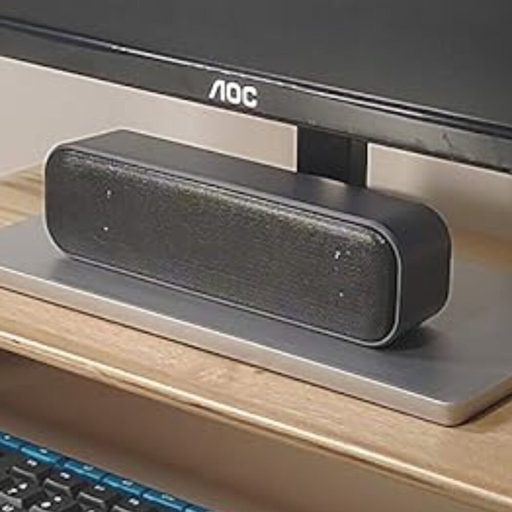 USB Computer /Laptop Speaker w Stereo Sound Portable Mini Soundbar